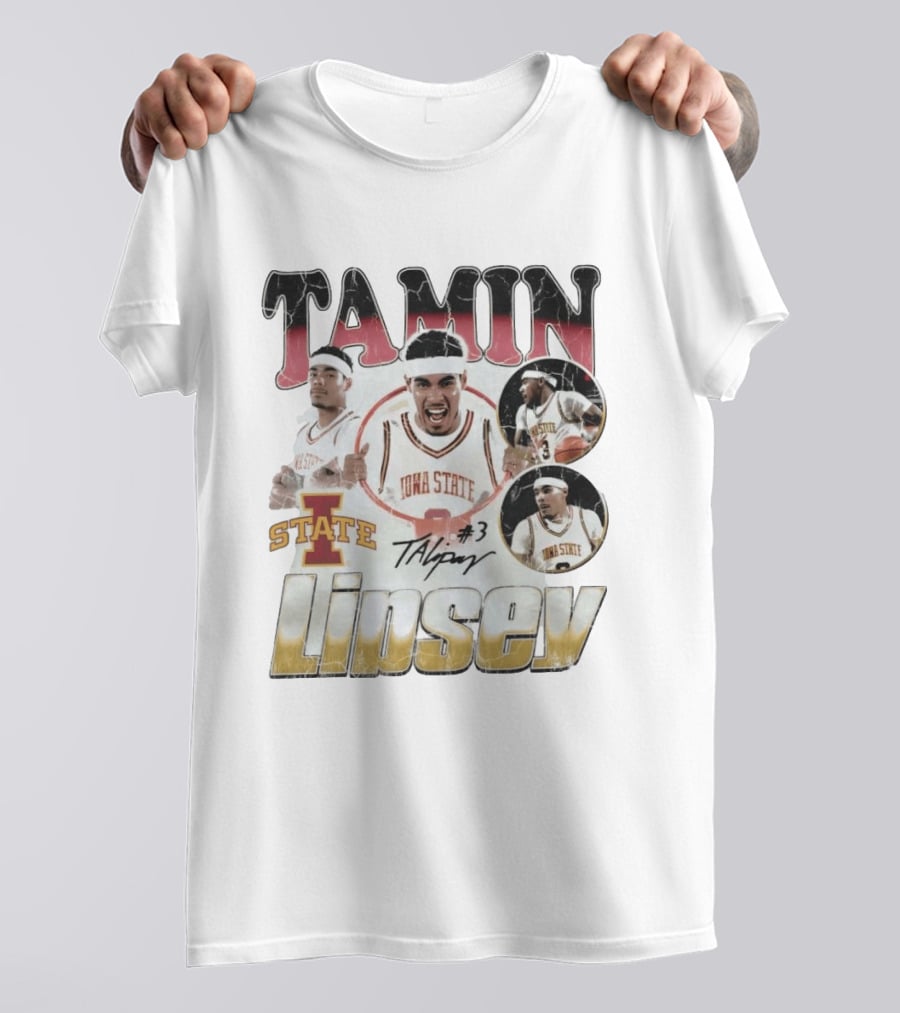 Tamin Lipsey Iowa State Cyclones Basketball No 3 Retro 90s T-Shirt