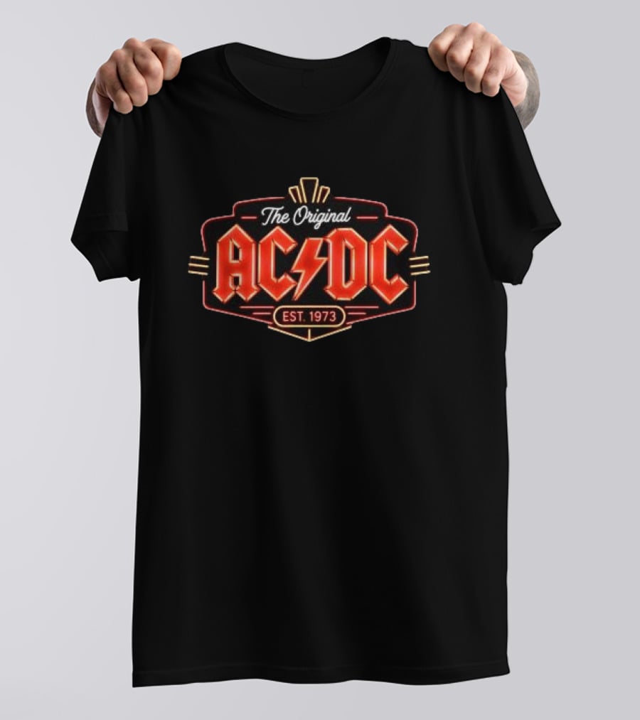 The Original AC/DC Est. 1973 Philadelphia Pwr Up Tour T-Shirt