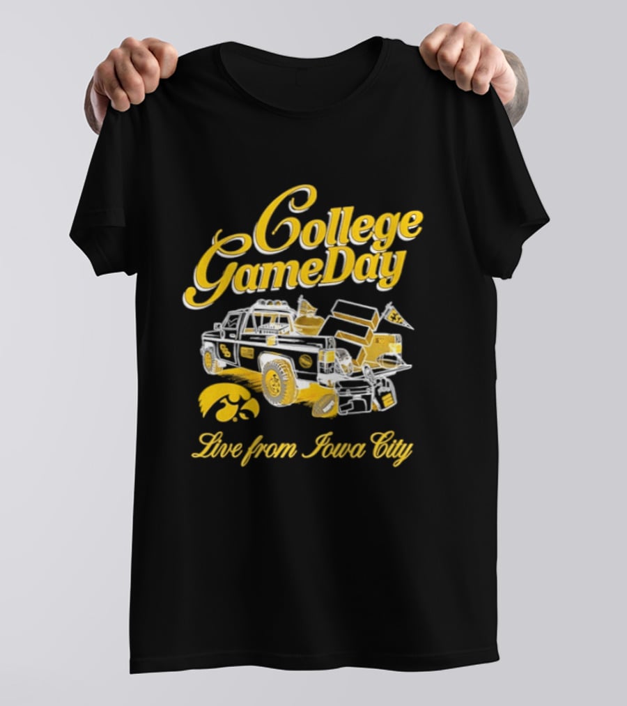 Iowa Hawkeyes 2026 College GameDay Live From Iowa City Tailgate Truck Hawkeye T-Shirt