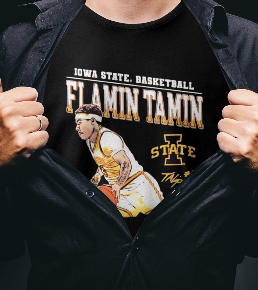Iowa State Basketball Flamin Tamin Lipsey #3 T-Shirt