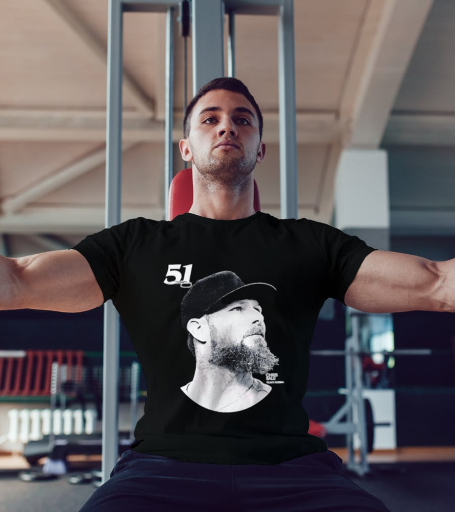 Chris Sale 51 Atlanta Braves Lineage Series T-Shirt