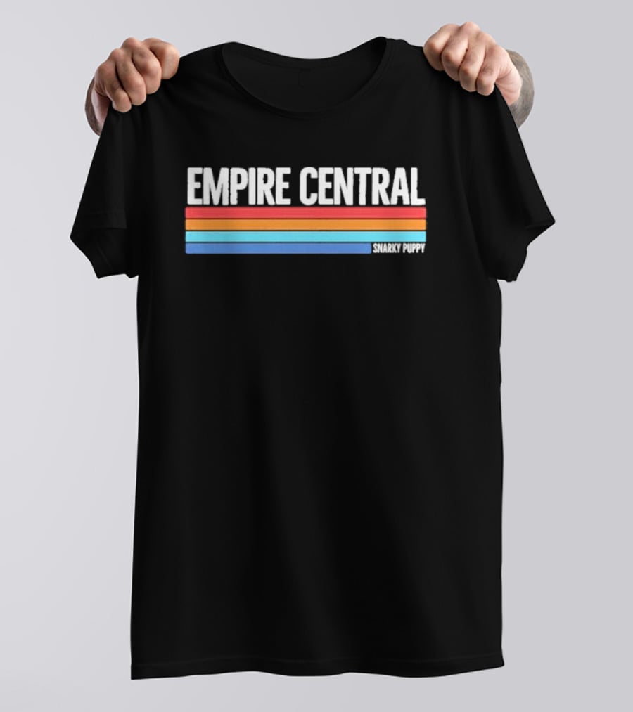 Empire Central Snarky Puppy Multi Color Stripes T-Shirt
