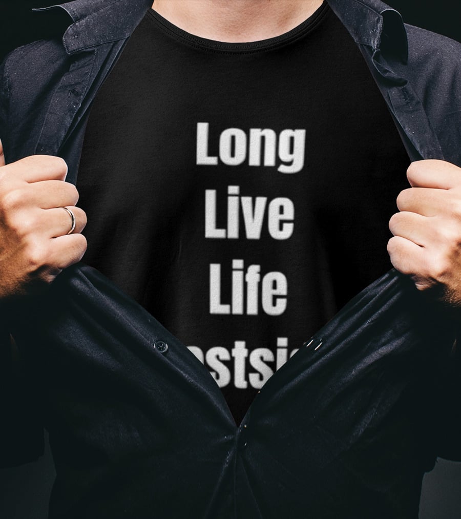 Long Live Life Westside White Sans Serif T-Shirt