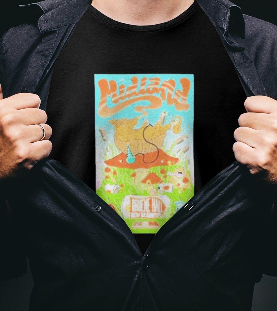 Midland Gruene Hall New Braunfels May 31 June 1 Armadillo On Mushroom T-Shirt