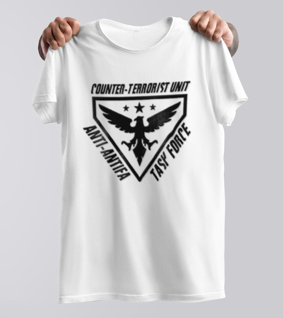 Counter Terrorist Unit Anti Antifa Task Force Eagle T-Shirt