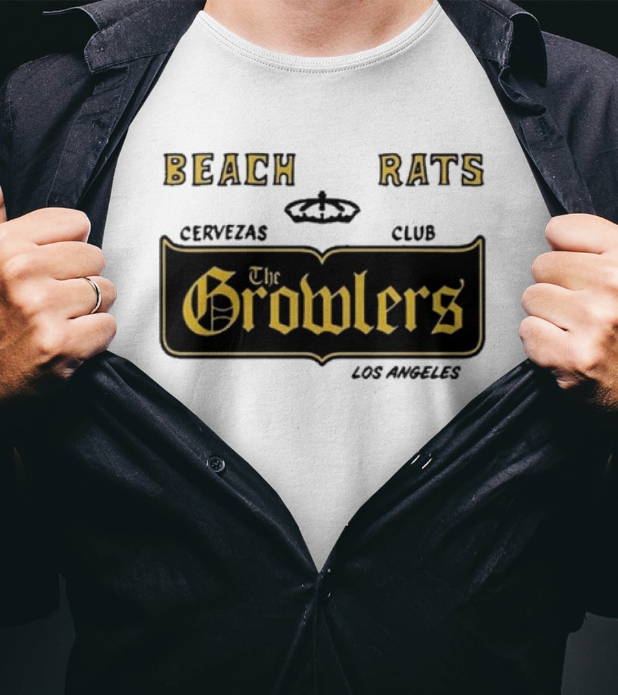 Beach Rats Cervezas Club The Growlers Los Angeles 2026 T-Shirt