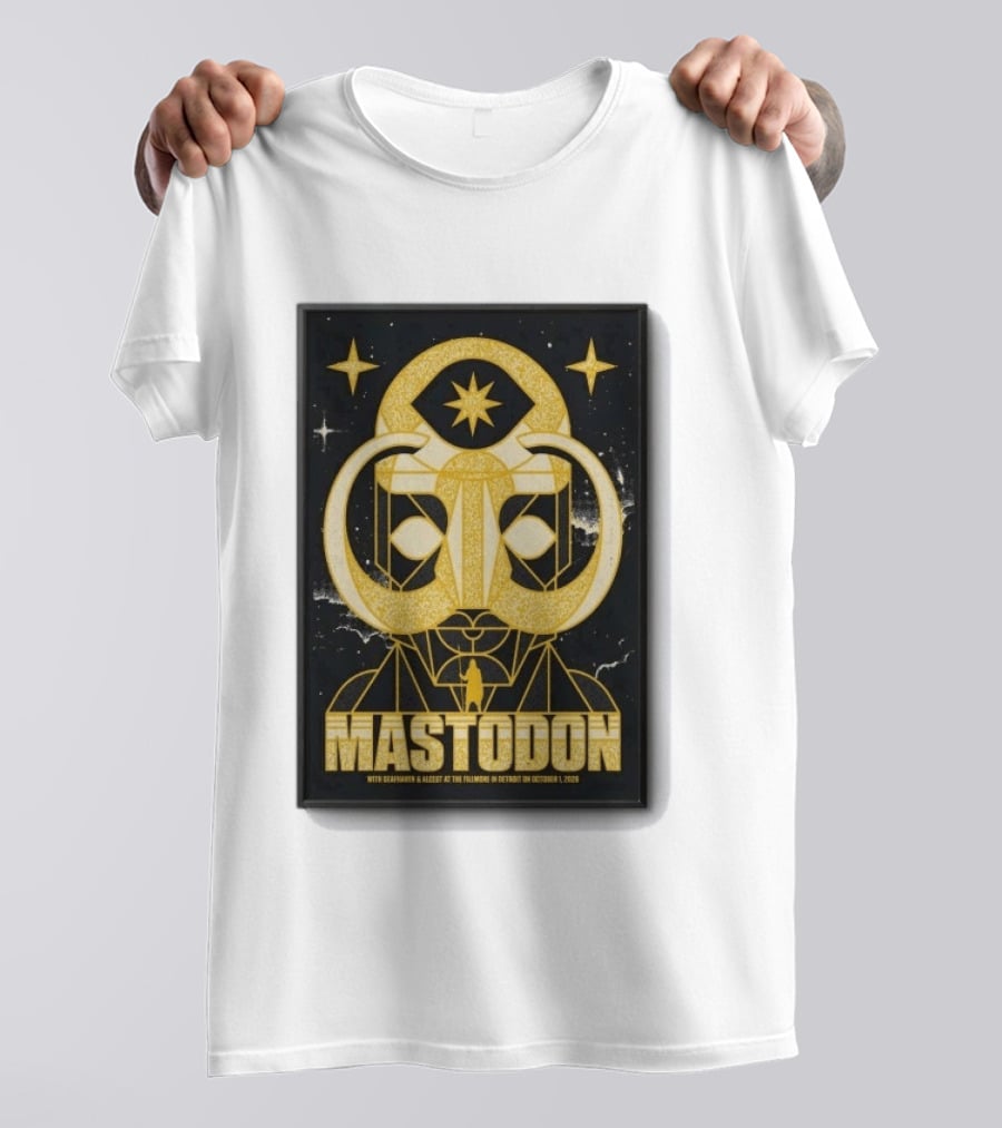 Mastodon The Fillmore Detroit Oct 1 2026 With Deafheaven And Khemmis T-Shirt