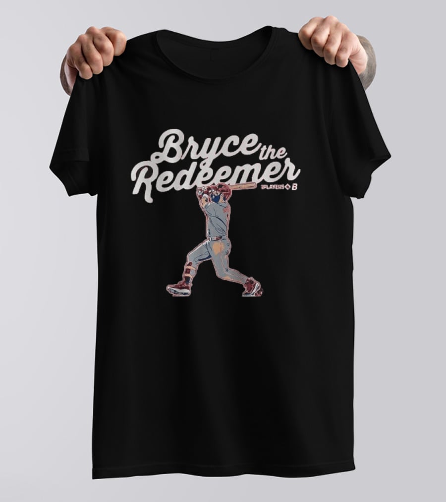 Bryce Harper The Redeemer Swing Pose Phillies T-Shirt
