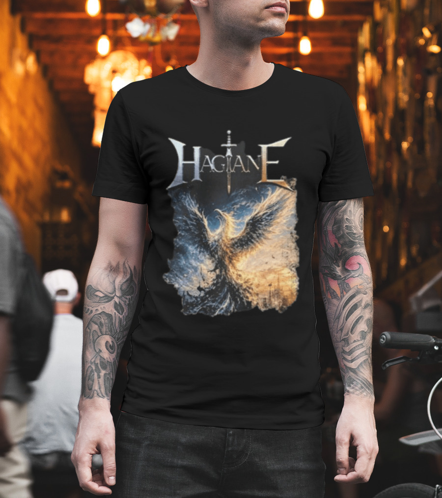 Hagane Sword And Phoenix Night T-Shirt