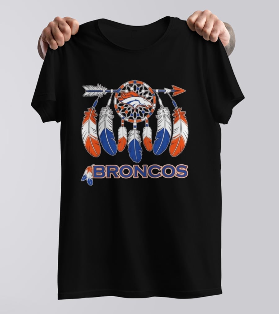 Denver Broncos Dreamcatcher Feather Arrow Team Spirit T-Shirt