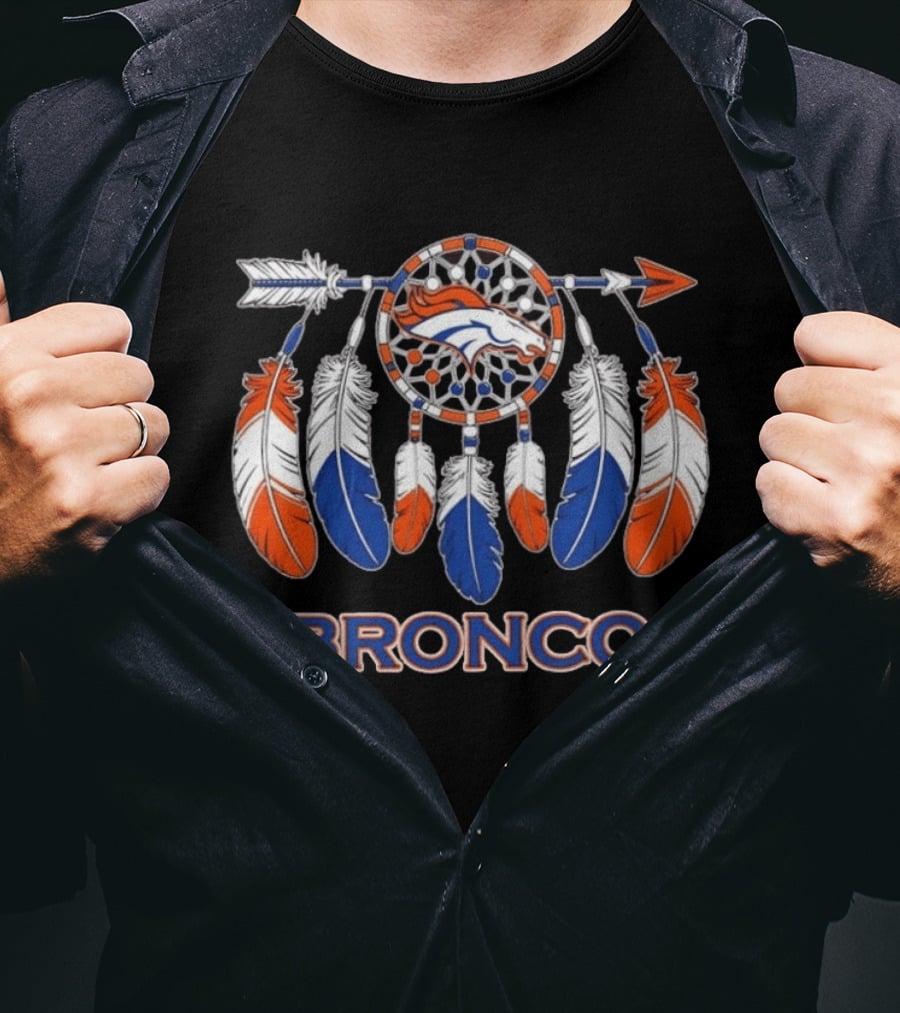 Denver Broncos Dreamcatcher Feather Arrow Team Spirit T-Shirt