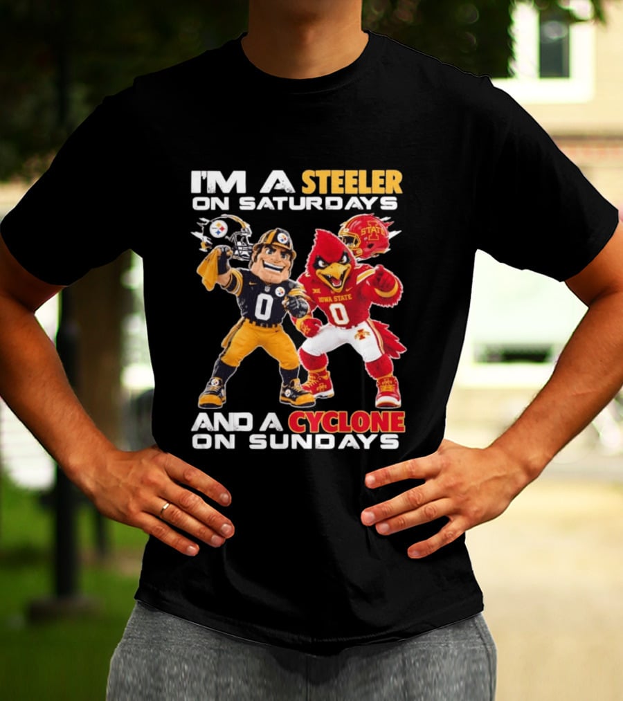 I'm A Steeler On Saturdays And A Cyclone On Sundays T-Shirt