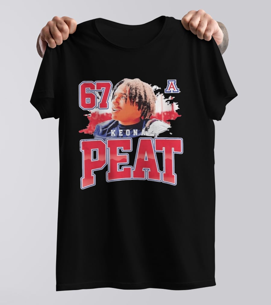 Keona Peat 67 Arizona Wildcats NCAA Football T-Shirt