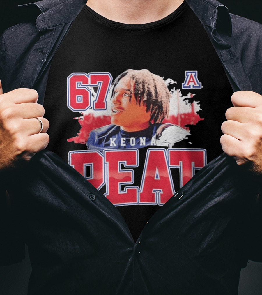 Keona Peat 67 Arizona Wildcats NCAA Football T-Shirt