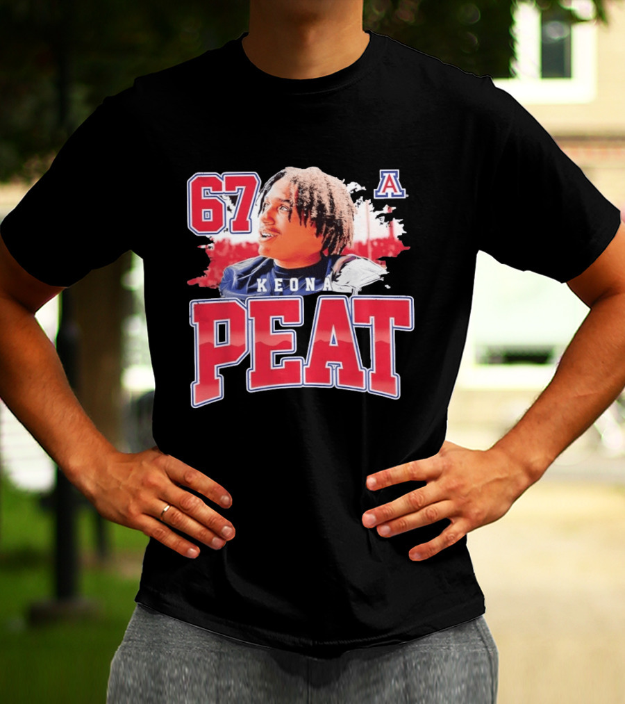 Keona Peat 67 Arizona Wildcats NCAA Football T-Shirt