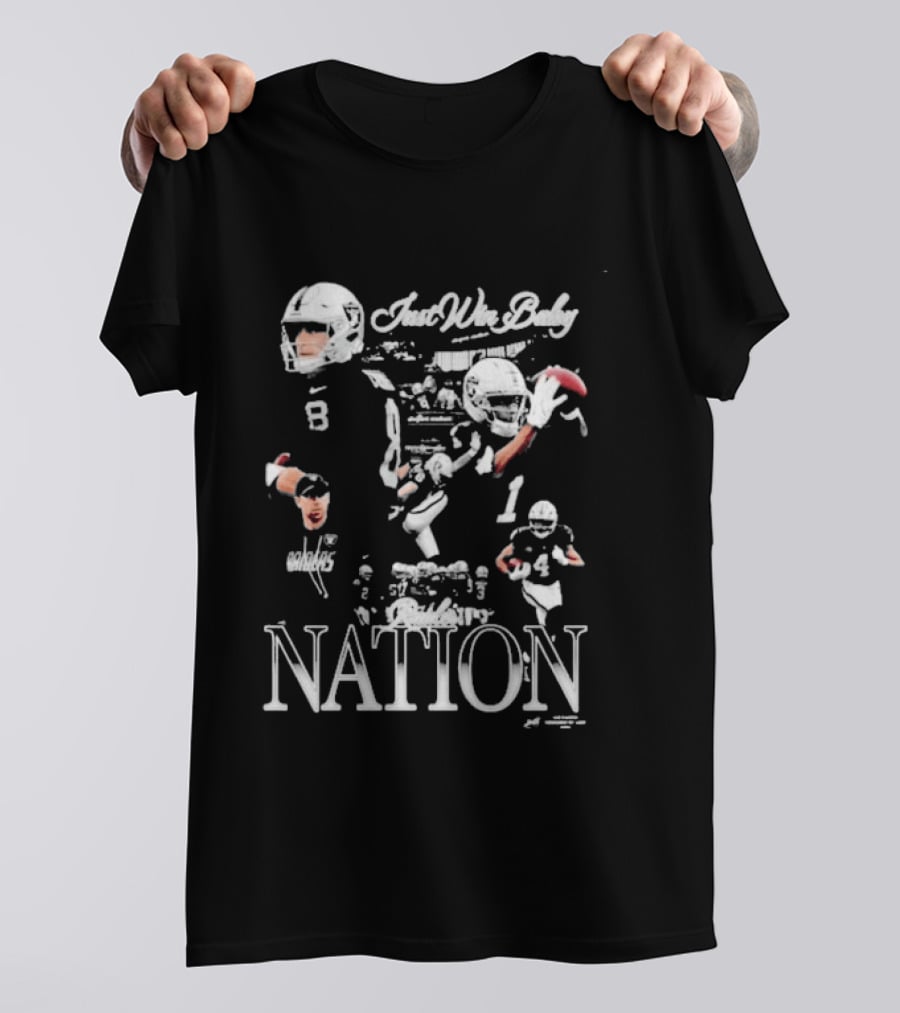 Jaee Raiders Just Win Baby Football Nation Player Highlights T-Shirt