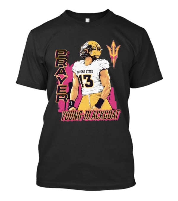 Prayer Young Blackgoat 13 Arizona State Sun Devils Football T-Shirt