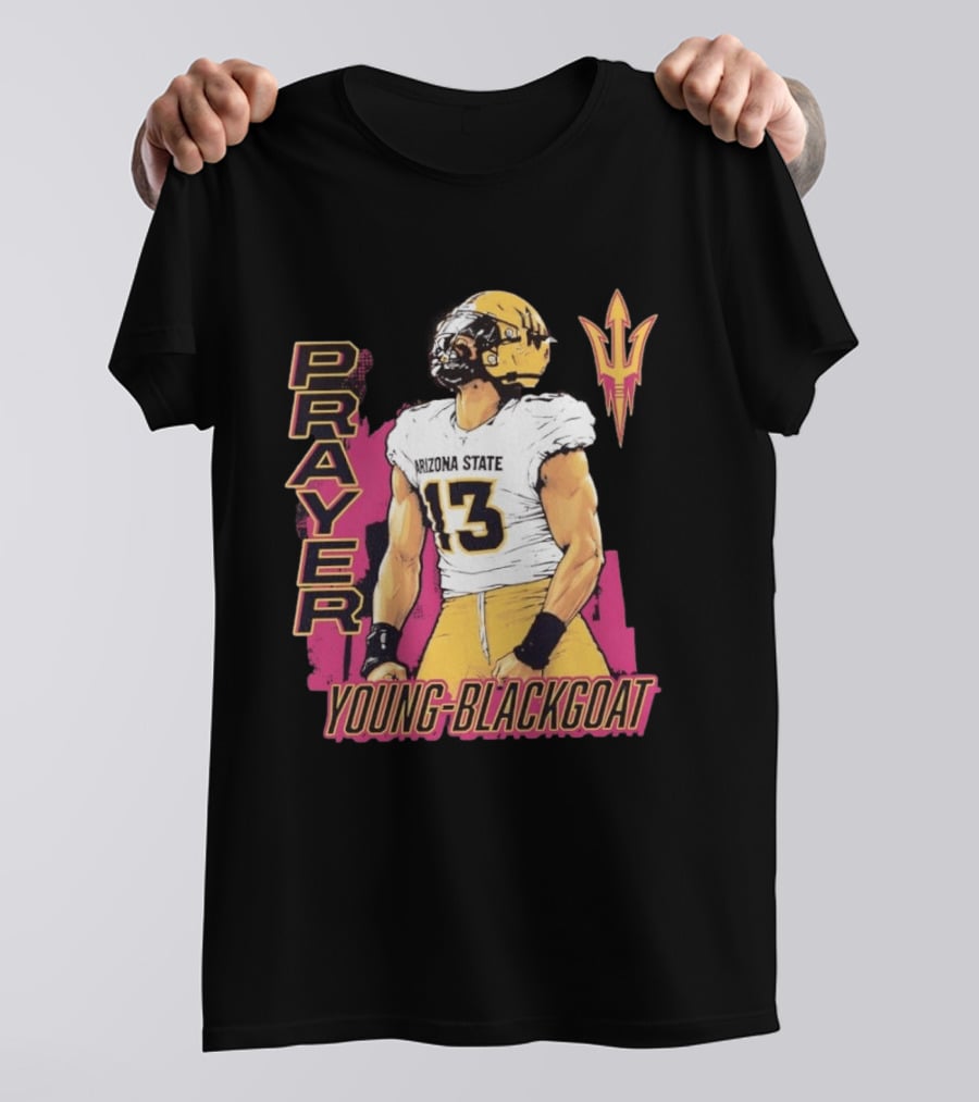 Prayer Young Blackgoat 13 Arizona State Sun Devils Football T-Shirt