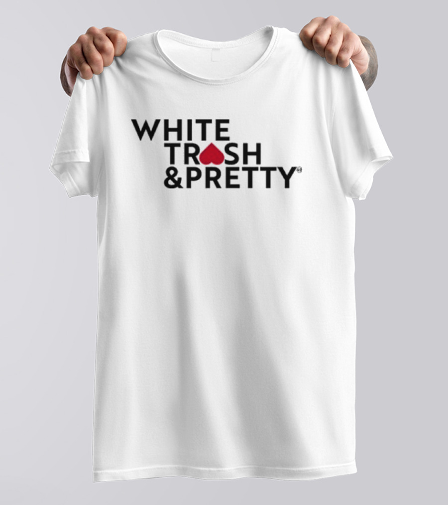 49 Winchester White Trash & Pretty Playing Card Heart T-Shirt