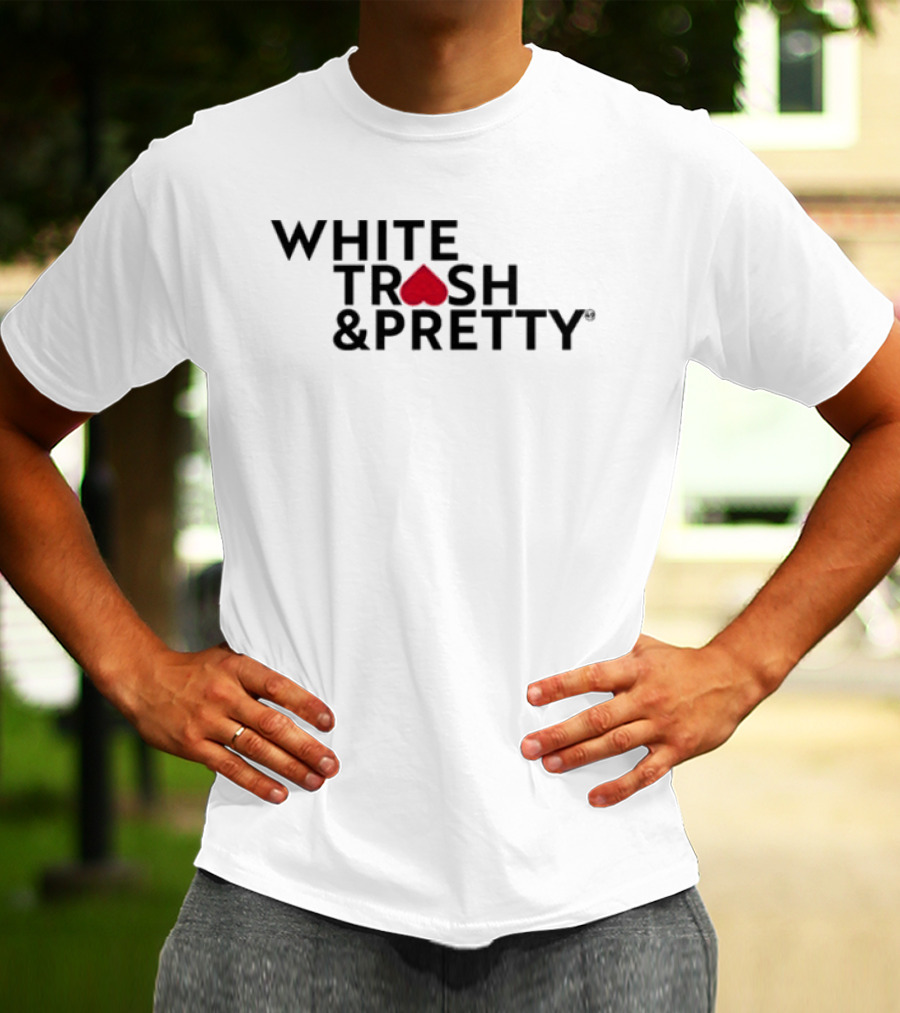 49 Winchester White Trash & Pretty Playing Card Heart T-Shirt