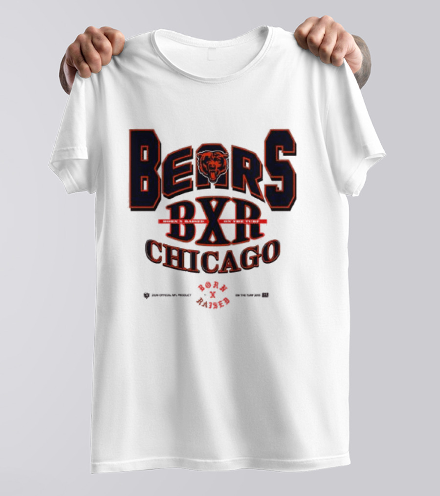 Born X Raised Bears BXR Chicago Collection White T-Shirt