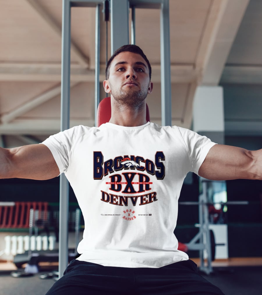 Born X Raised Broncos BXR Denver Collab White T-Shirt