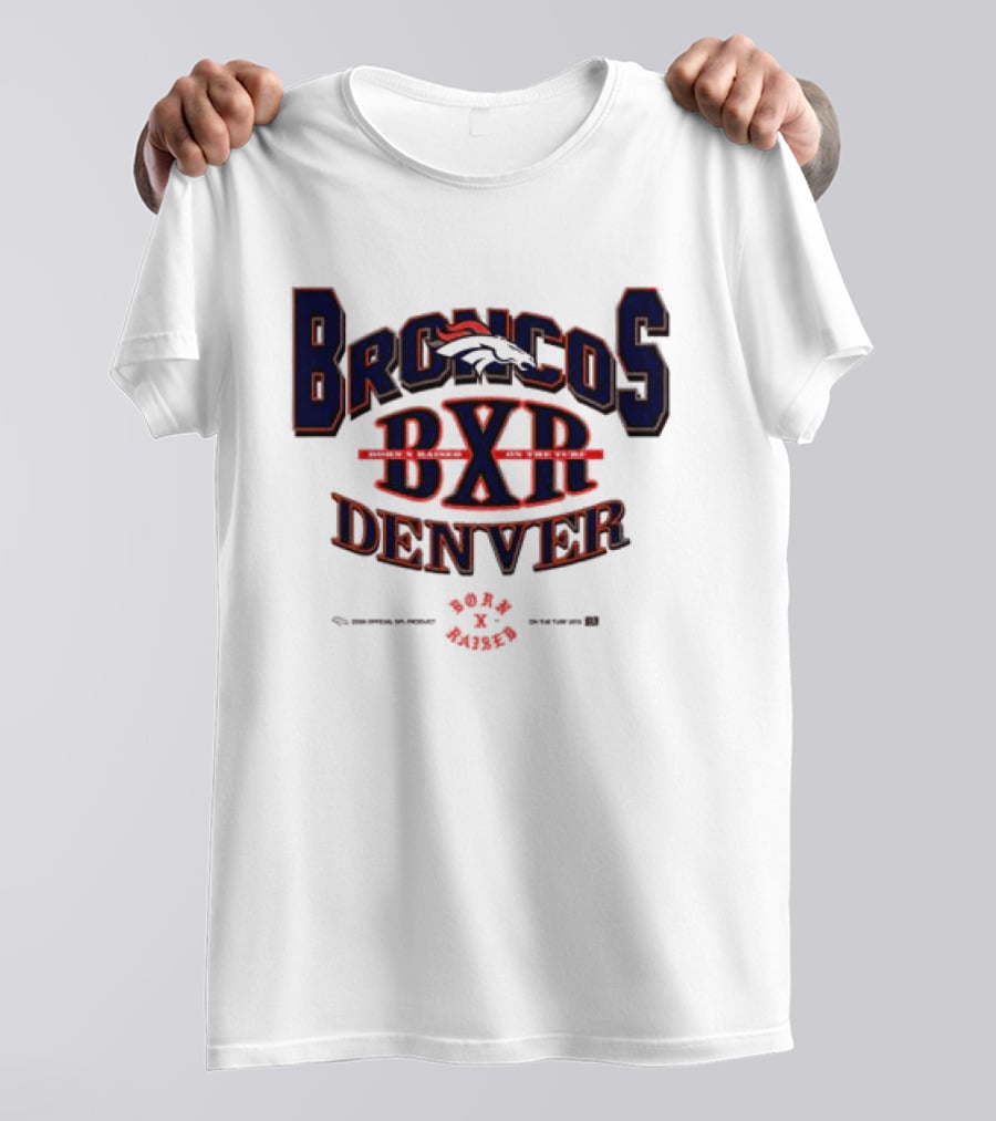 Born X Raised Broncos BXR Denver Collab White T-Shirt