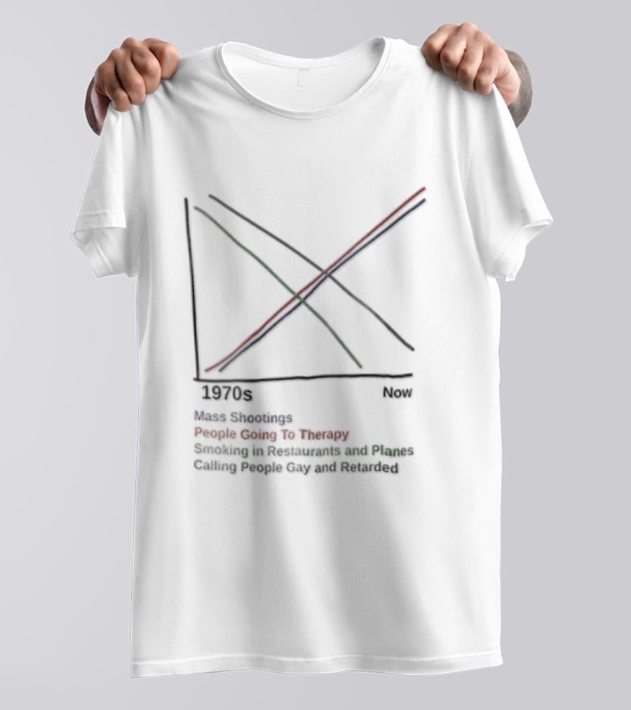 Cardinals Austin Calling 1970 People Giving Up On Humanity Trends Now Graph T-Shirt