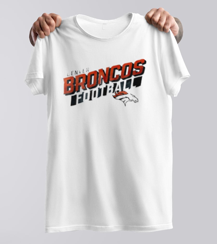 Denver Broncos Team Name NFL Football Broncos T-Shirt