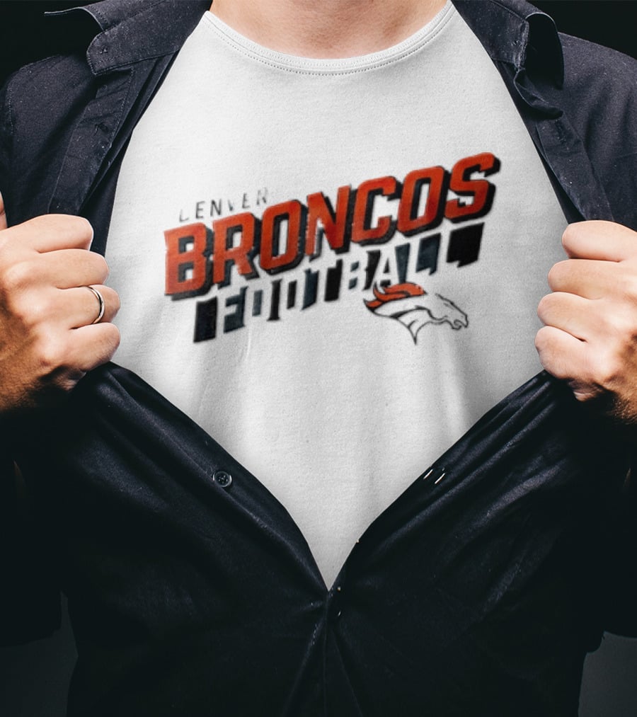 Denver Broncos Team Name NFL Football Broncos T-Shirt