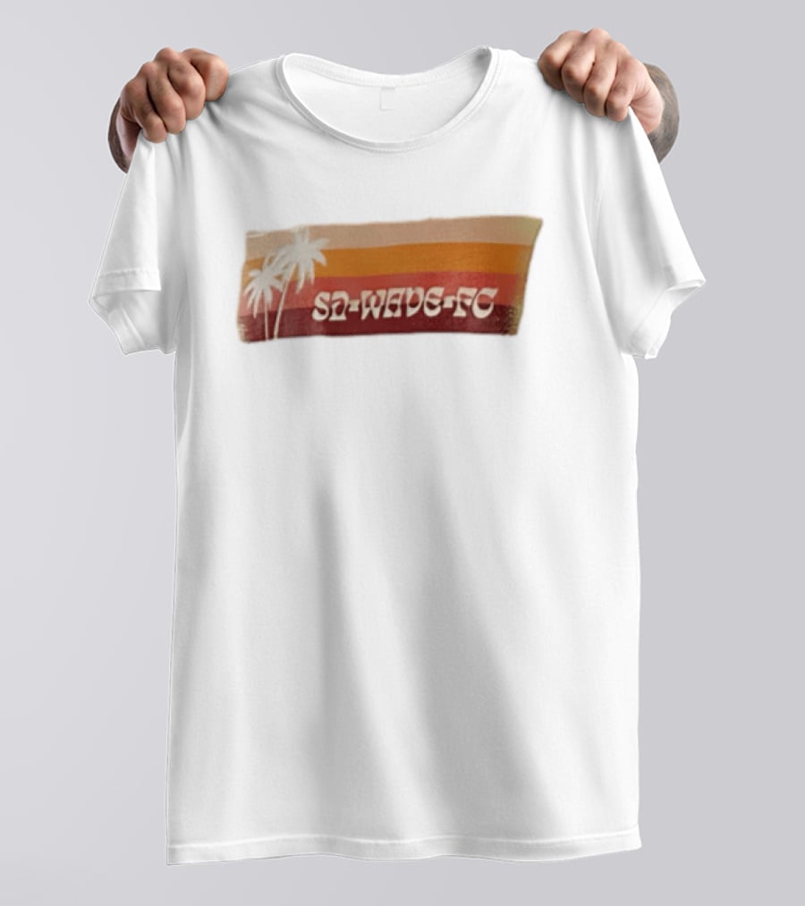 San Diego Wave FC Palm Trees Sunset SA Wave FC T-Shirt