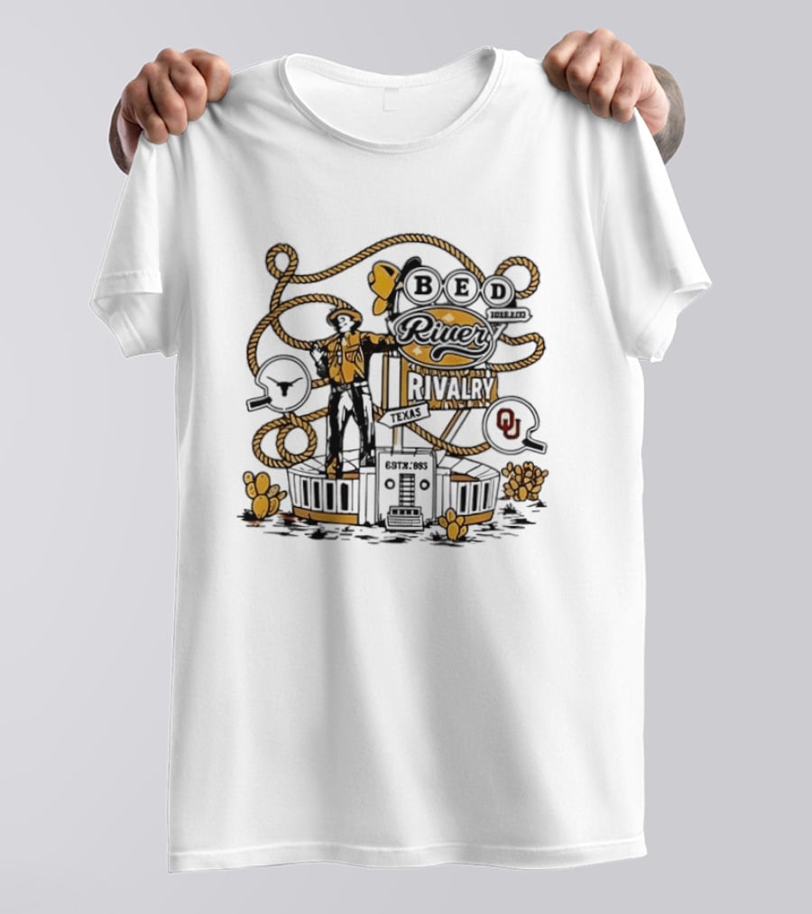 Texas Longhorns Red River Rivalry 2026 OU Vs Texas Iconic Showdown T-Shirt