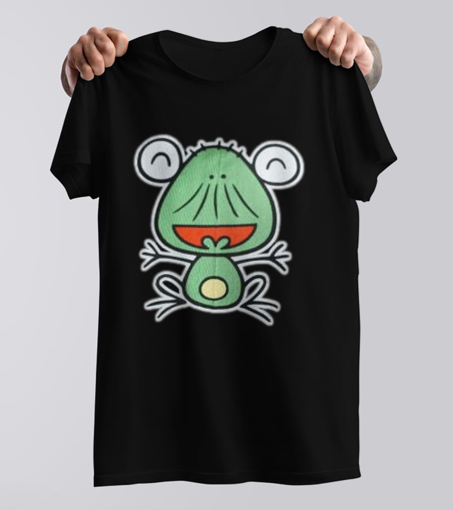 Brooklyn Museum Store Beshi Caps Cartoon Green Frog T-Shirt