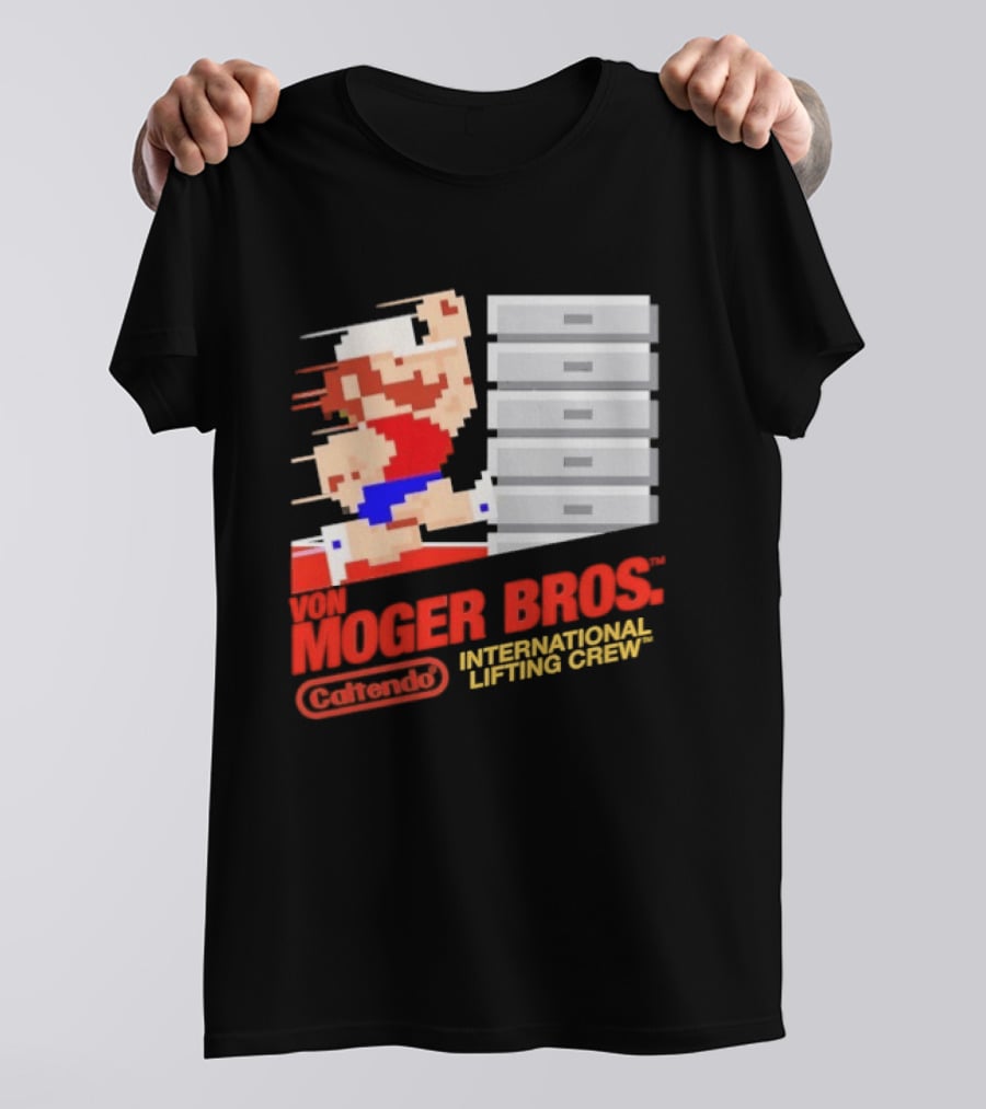 Calum Von Moger Bros Caltendo International Lifting Crew T-Shirt