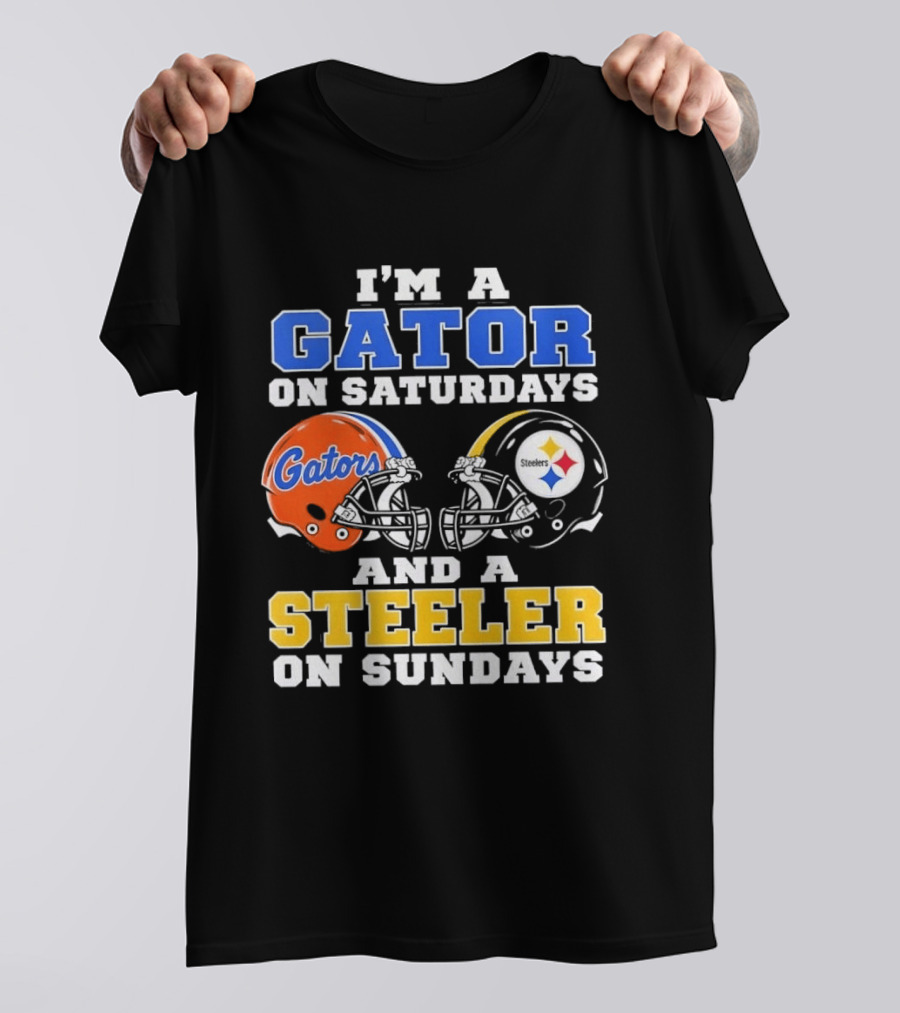Gator On Saturdays Steeler On Sundays Football Fan Pride T-Shirt