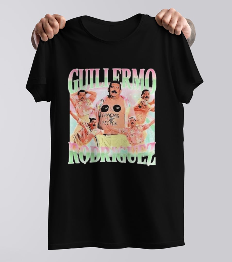 Guillermo Rodriguez Dancing 4 The People Vibrant Pose Collage T-Shirt