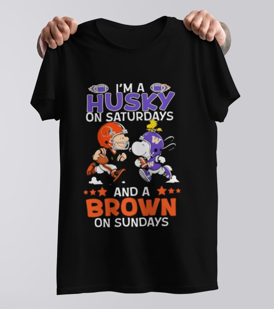 I'm A Husky On Saturdays Snoopy Charlie Brown On Sundays T-Shirt