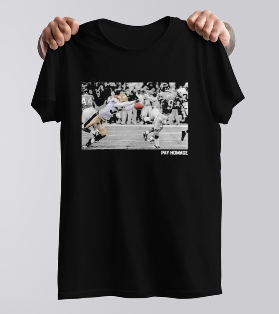 Steve Gleason Iconic Block Saints Falcons Pay Homage T-Shirt