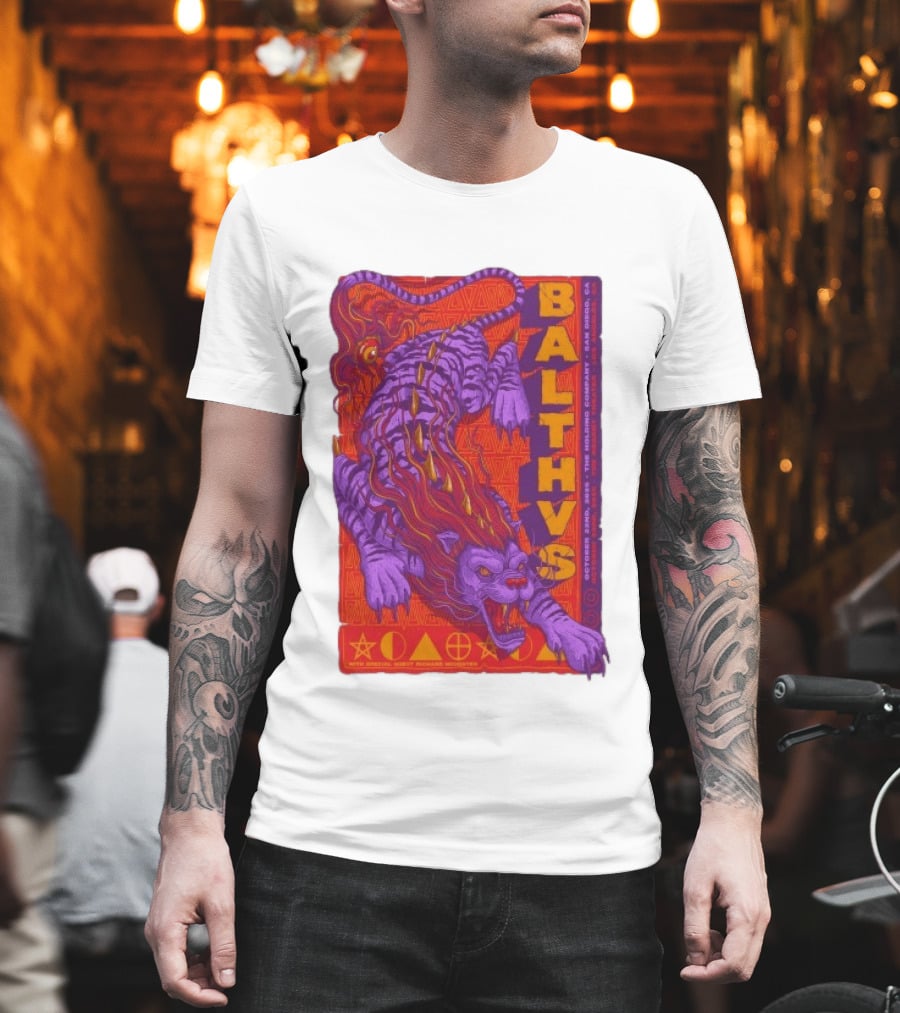 Balthvs San Diego October 22 2026 Featuring Richard Houghten Vibrant Lion T-Shirt