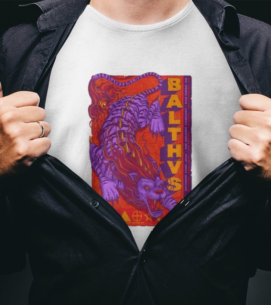 Balthvs San Diego October 22 2026 Featuring Richard Houghten Vibrant Lion T-Shirt
