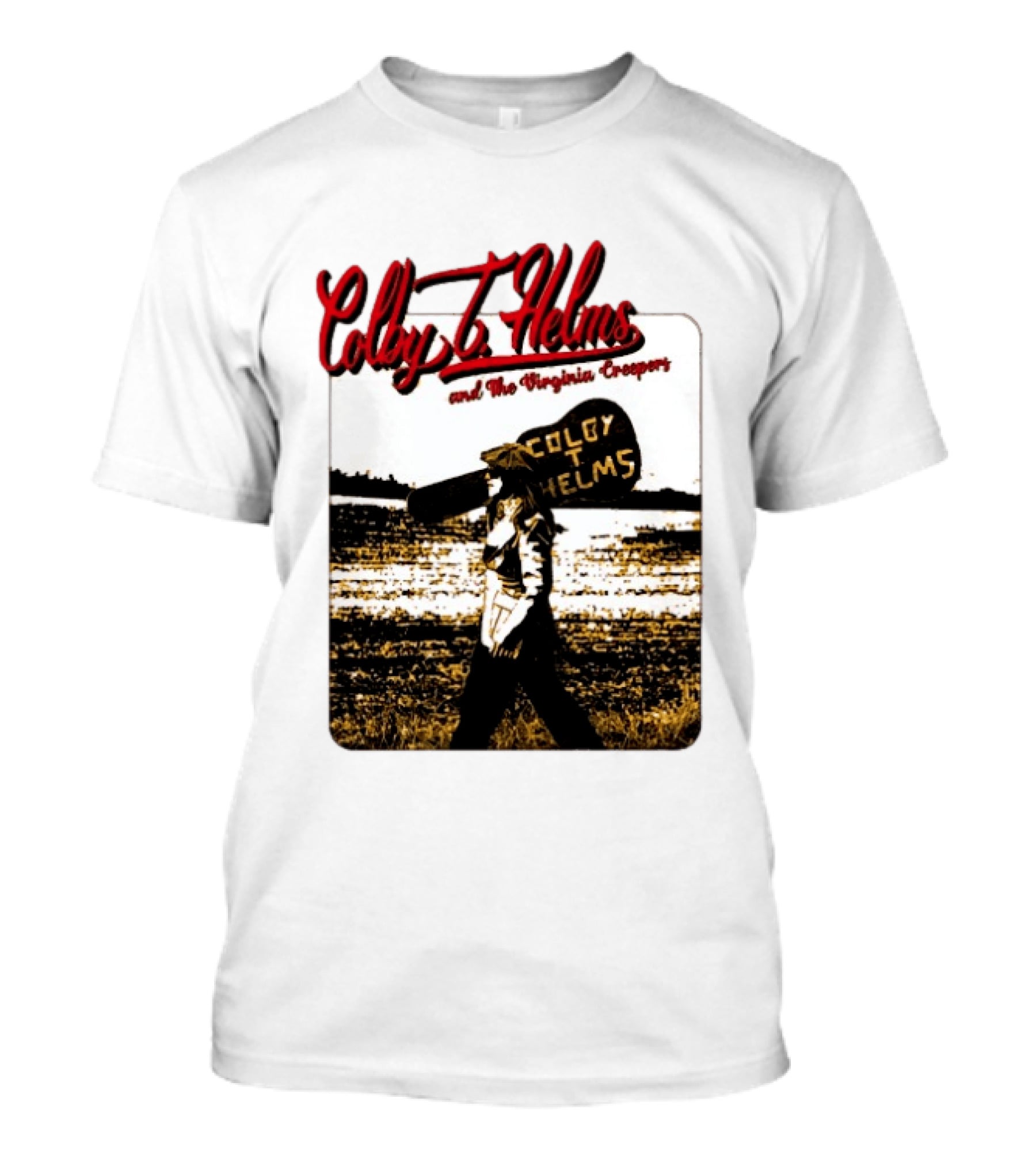 Colby Helms And The Virginia Creepers Travelin' Man Acoustic Journey T-Shirt