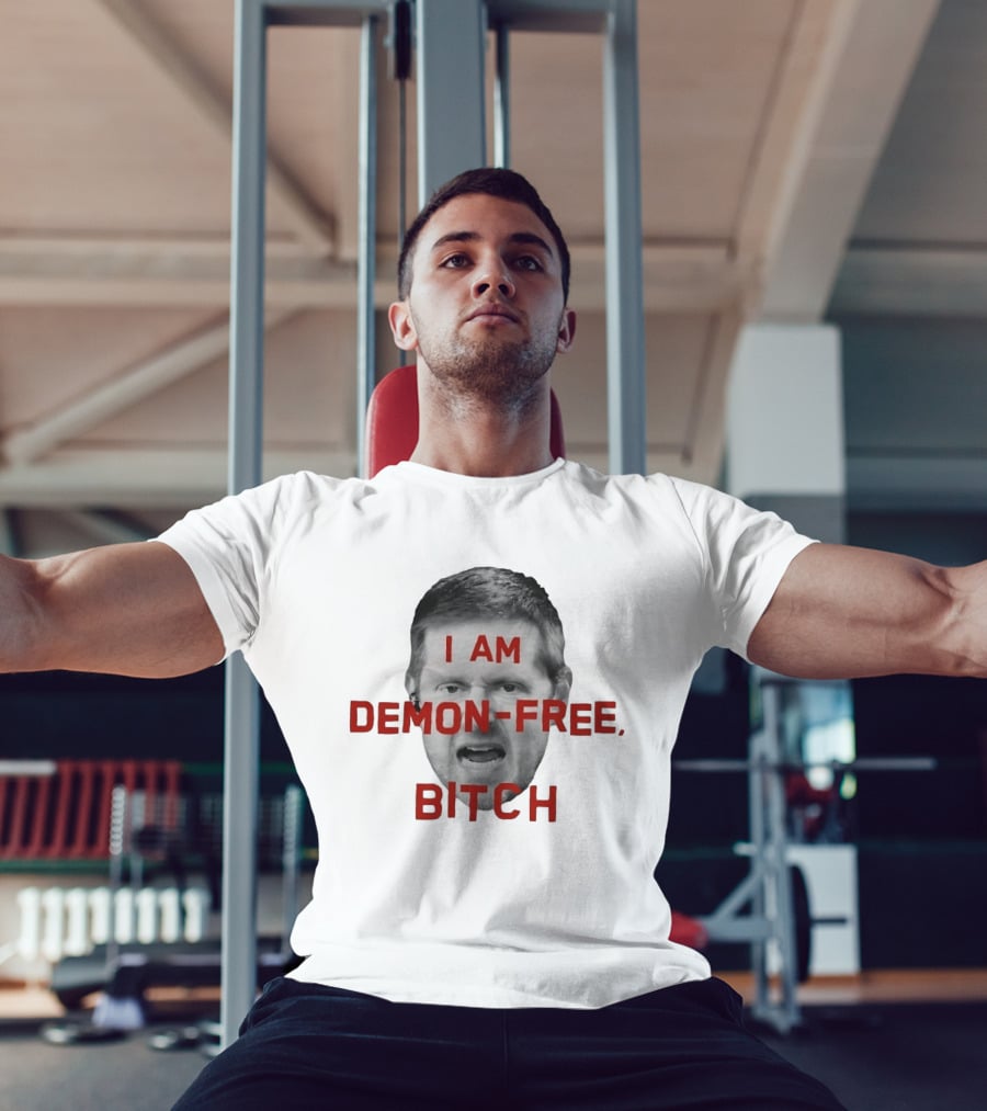 I AM DEMON FREE BITCH Face T-Shirt