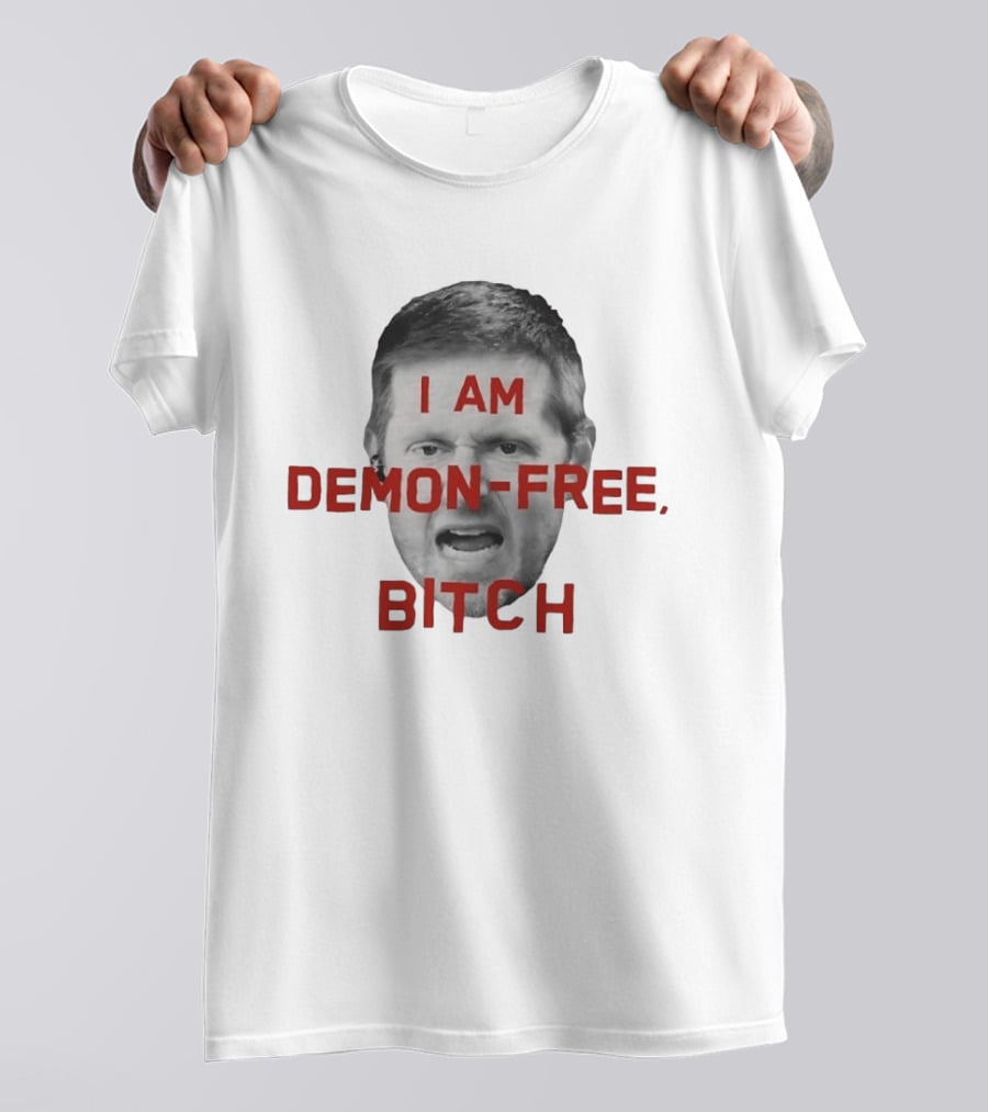 I AM DEMON FREE BITCH Face T-Shirt