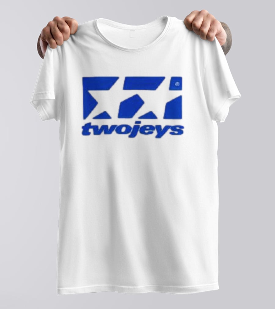 Twojeys Store Framed Blue Geometric T-Shirt