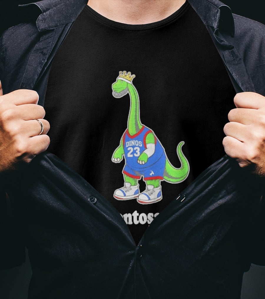 LeBrontosaurus 23 Dinos Dinosaur Basketball Crown Basketball T-Shirt