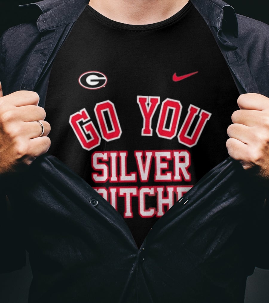 Georgia Bulldogs Go You Silver Britches Nike Iconic Team Pride T-Shirt