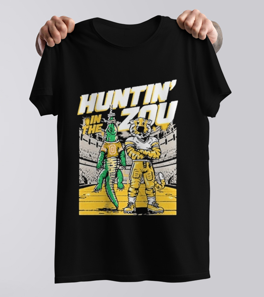 Huntin' In The Zou Mizzou Tigers Vs Florida Gators Stadium Showdown T-Shirt