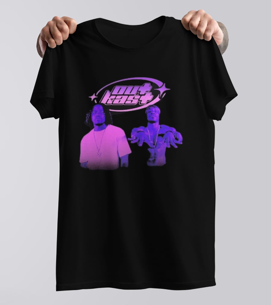 Outkast Big Boi André 3000 Purple Style Iconic Duo T-Shirt