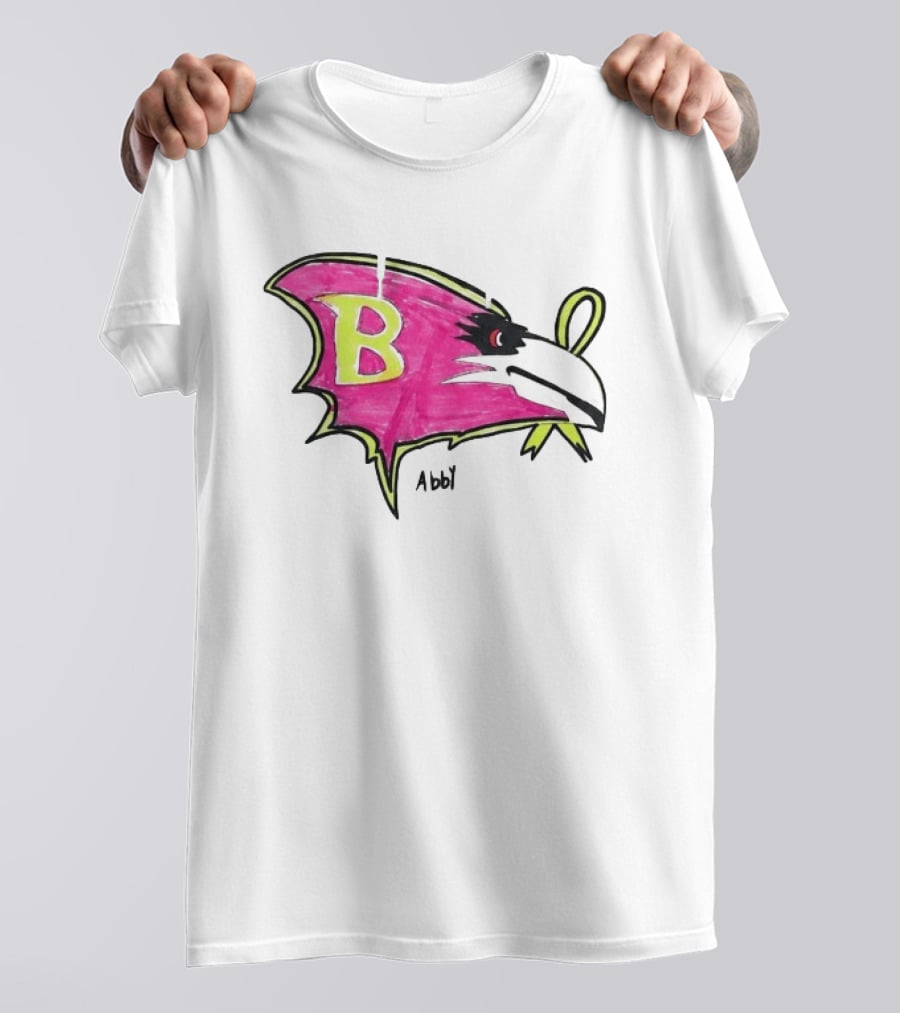 Baltimore Ravens Pink Ribbon Abby B T-Shirt
