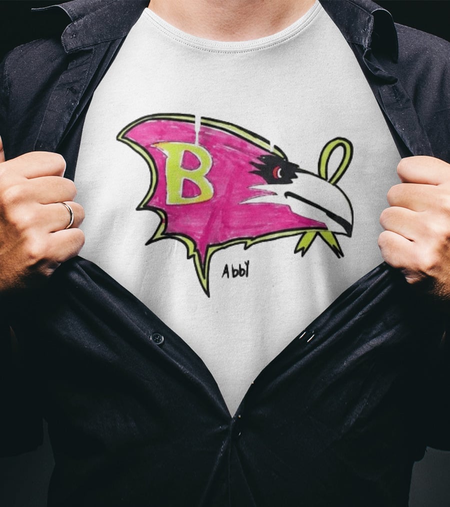 Baltimore Ravens Pink Ribbon Abby B T-Shirt